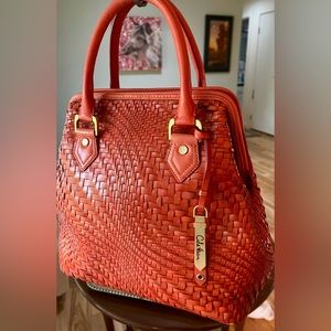 Cole Haan Genevieve Woven Satchel NWT